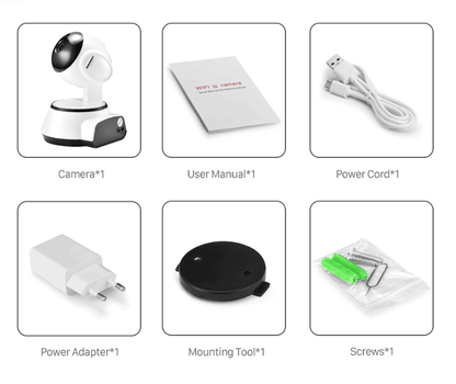 Camara redonda Ip Wifi Seguridad 360° Hd